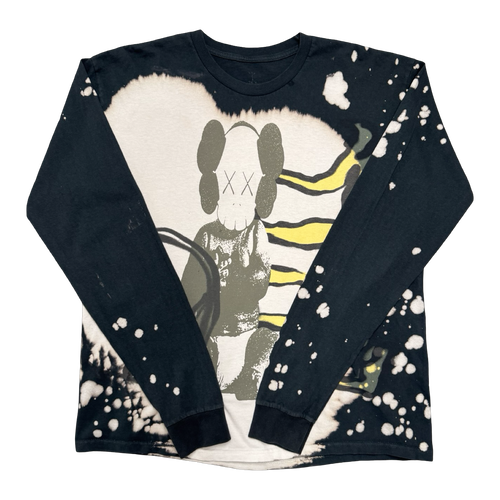 Travis Scott Cactus Jack x Kaws For Fragment L/S Tee Multi Grey (USED) | Vintage Clothing Store Canada