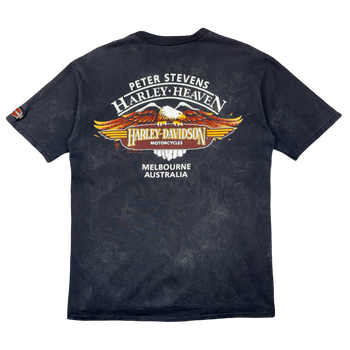 Vintage Harley Davidson Gasoline Tee Black