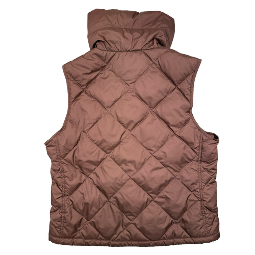 Women’s Burberry Puffer Vest Brown (USED) | Vintage Clothing Store Canada