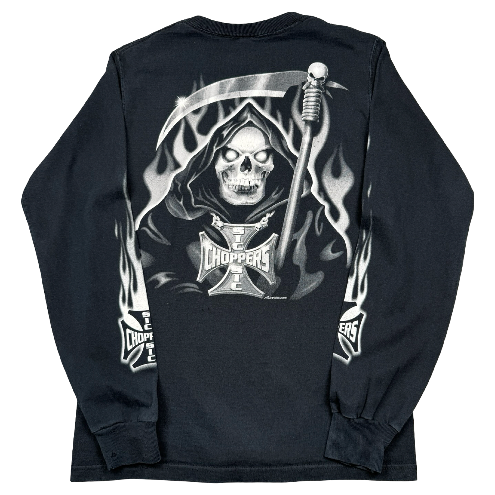 Vintage Sic Choppers Reaper L/S Tee Black