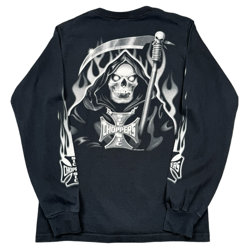 Vintage Sic Choppers Reaper L/S Tee Black | Vintage Clothing Store Canada
