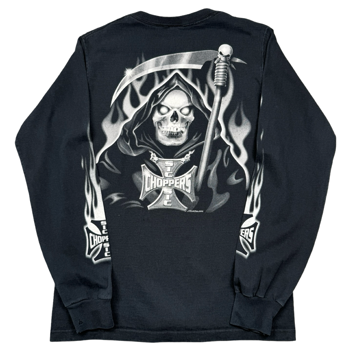 Vintage Sic Choppers Reaper L/S Tee Black | Vitnage Clothing Store Canada