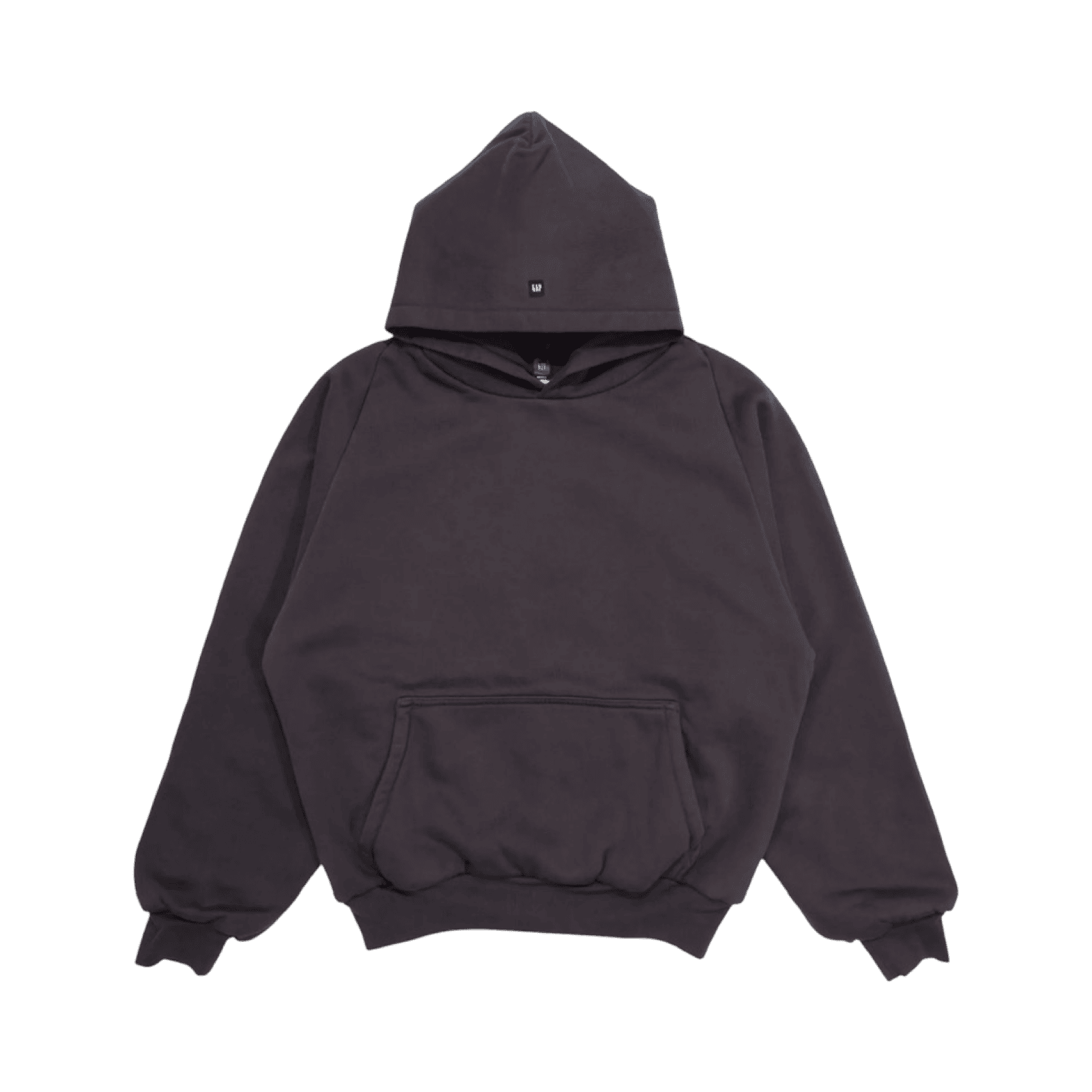 Yeezy Gap Logo Shrunken Hoodie Black