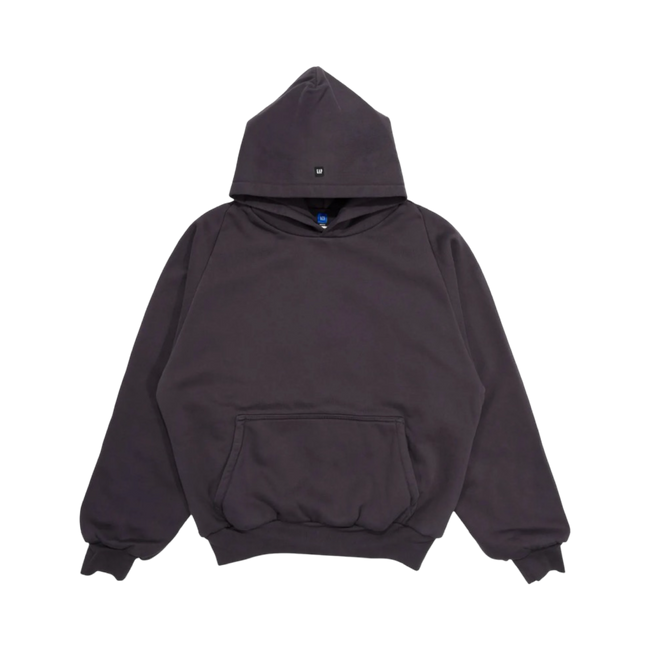 Yeezy Gap Logo Shrunken Hoodie Black