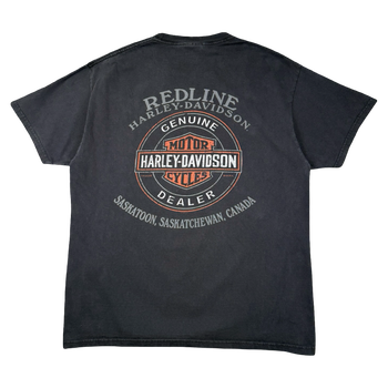 Vintage Harley Davidson Ride It To The Limit Tee Black