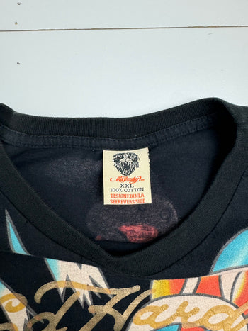 Vintage Y2k Ed Hardy Tee Black