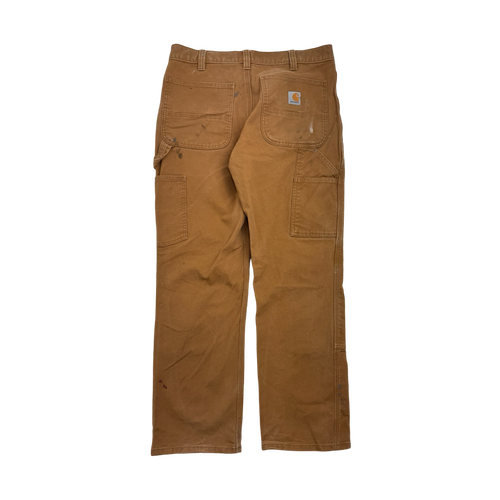 Vintage Carhartt Double Knee Pants Tan | Vintage Clothing Store Canada