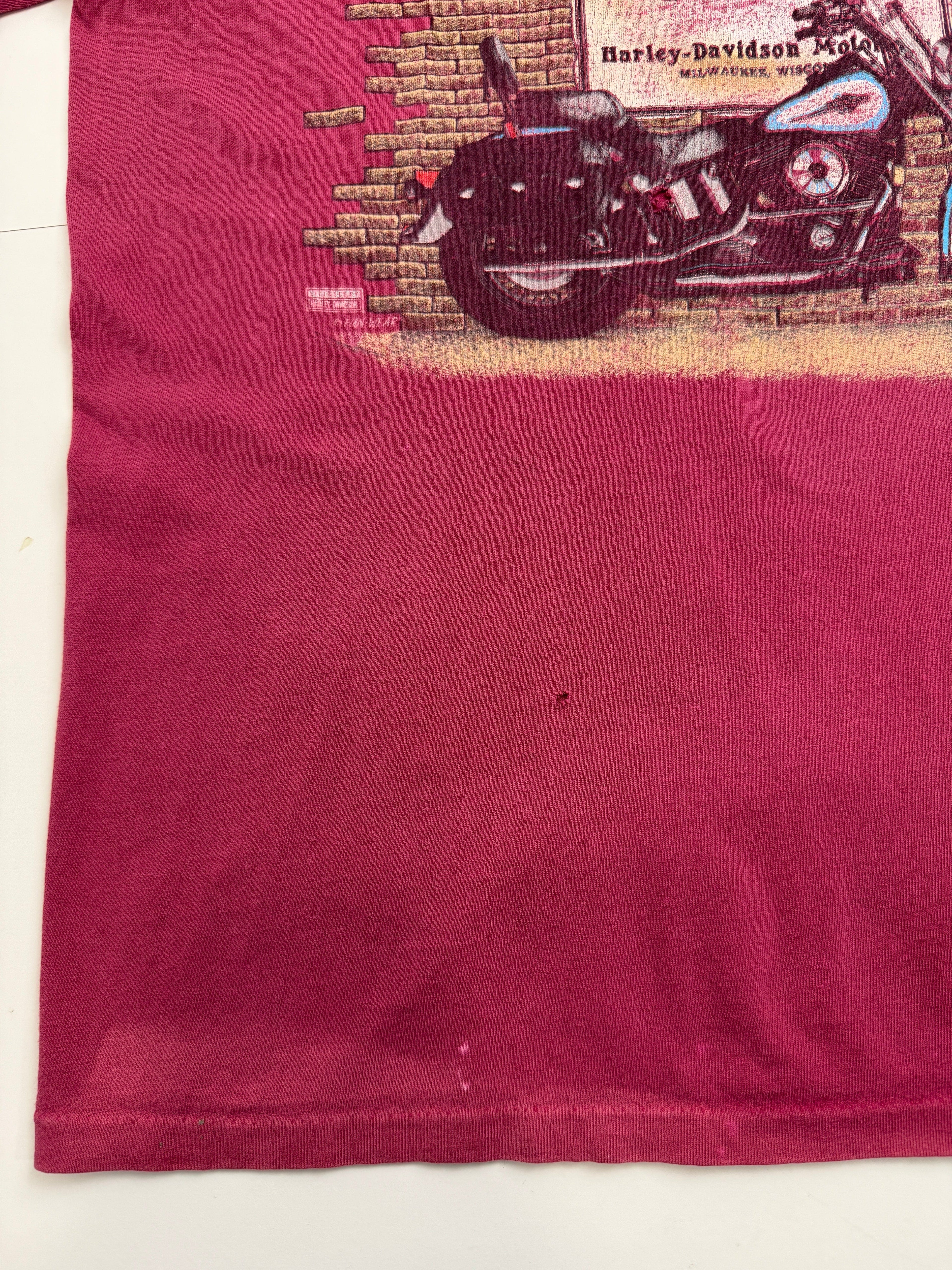 Vintage 1996 Harley Davidson Tee Red