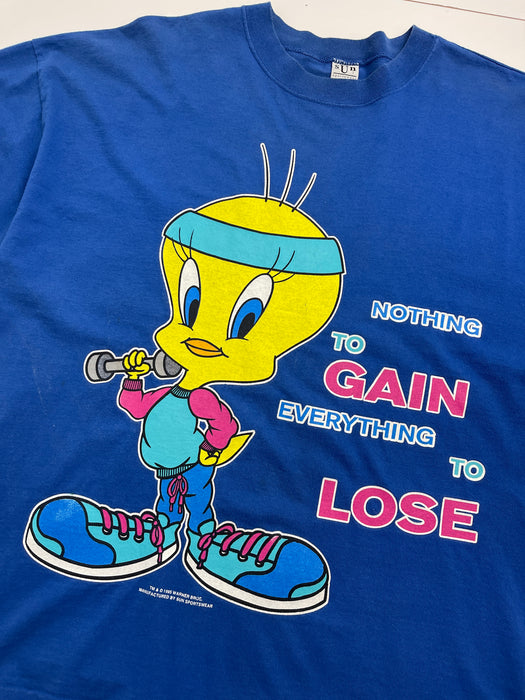 (XXL) Vintage '95 Tweety Bird Tee Blue | Vitnage Clothing Store Canada