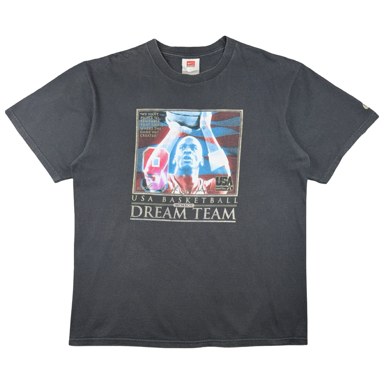 Vintage USA Basketball Dream Team Michael Jordan Tee Black