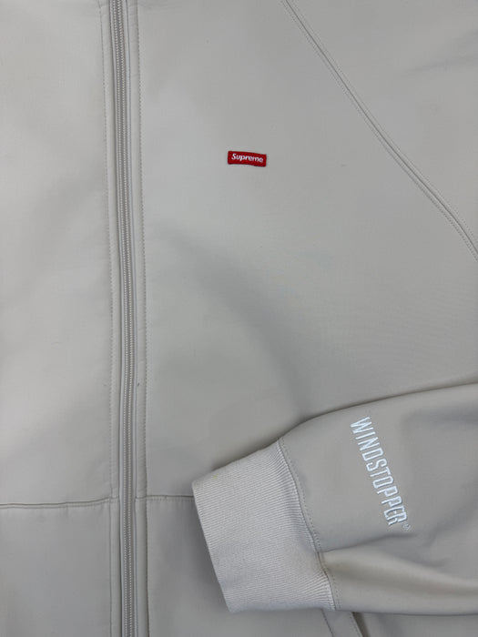 Supreme Windstopper Zip Up Hooded Sweatshirt Cream (USED) | Vitnage Clothing Store Canada