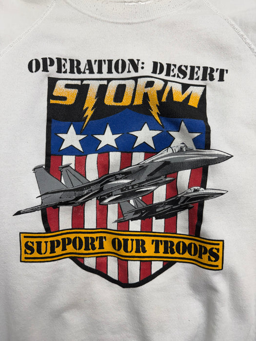 Vintage Operation Desert Storm Sweatshirt White | Vitnage Clothing Store Canada