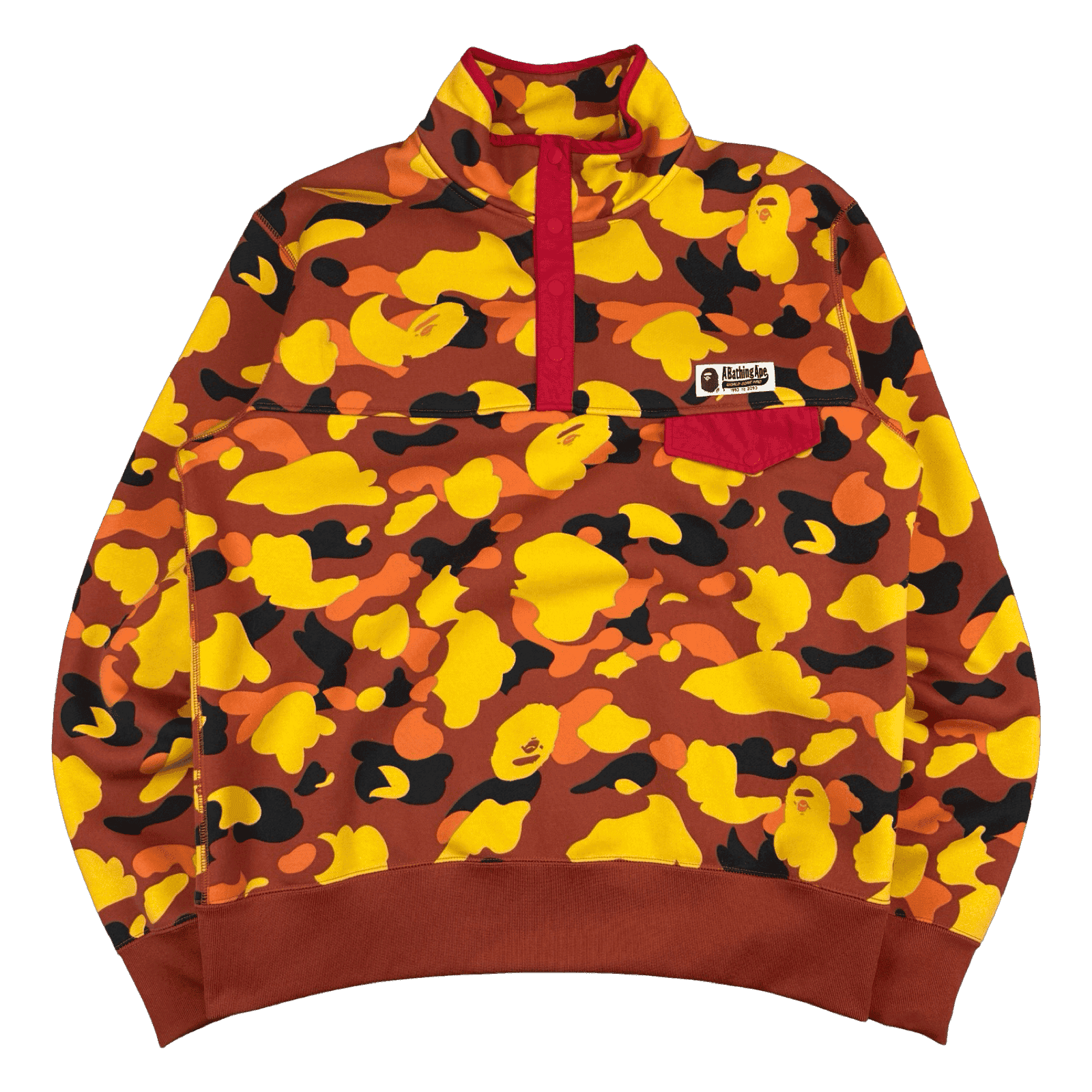 BAPE 1st Camo Snap Fleece Yellow (USED)