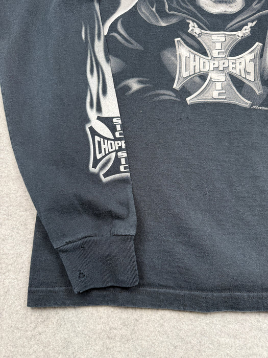 Vintage Sic Choppers Reaper L/S Tee Black | Vitnage Clothing Store Canada