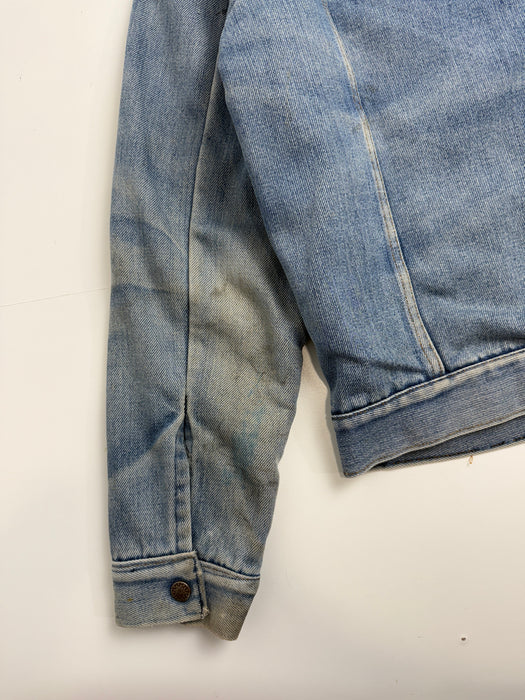 Vintage Red Interior Insulated Denim Jacket | Vitnage Clothing Store Canada