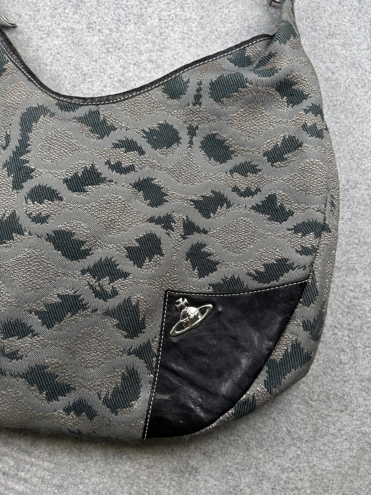 Vivienne Westwood Jacquard Hobo Shoulder Bag