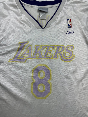 (XL) Vintage 2000s Reebok LA Lakers Kobe Bryant Jersey White