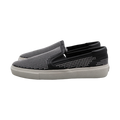 Saint Laurent Paris Micro Studded Leather Slip On Sneakers Black