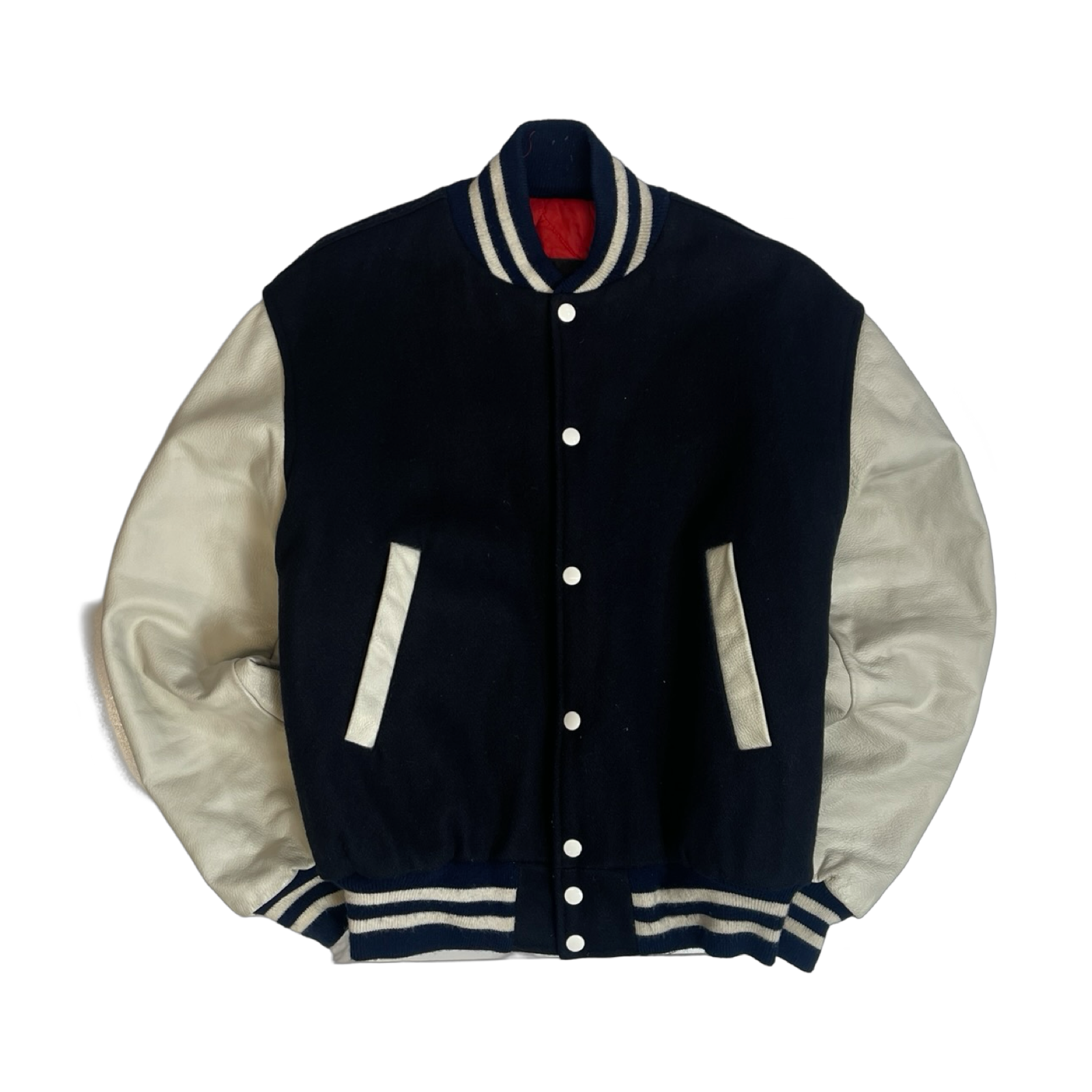 90s BAPE A Bathing Ape University Jacket Navy
