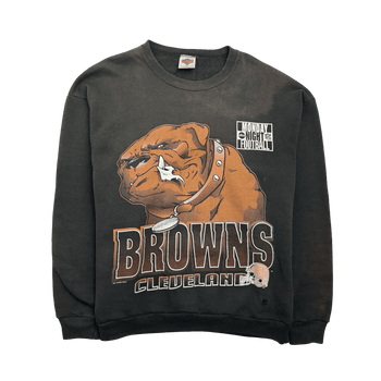 (L) Vintage '95 Cleveland Browns Sweatshirt Dark Brown