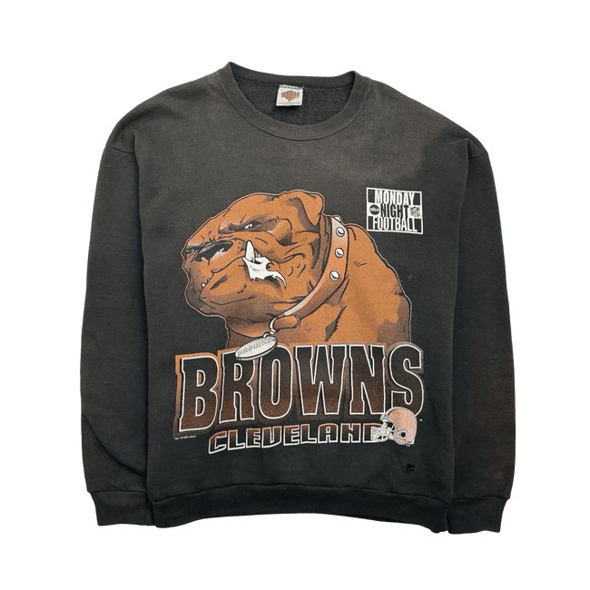 (L) Vintage '95 Cleveland Browns Sweatshirt Dark Brown