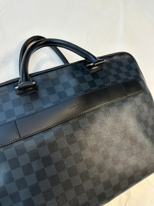Louis Vuitton Damier Graphite Overnight Briefcase | Vitnage Clothing Store Canada