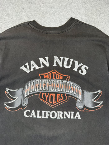 Vintage Harley Davidson National MDA Poker Run Tee Black