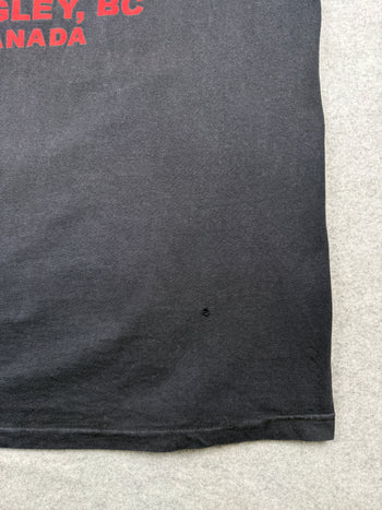 Vintage Harley Davidson Ribcage Flame Tee Black