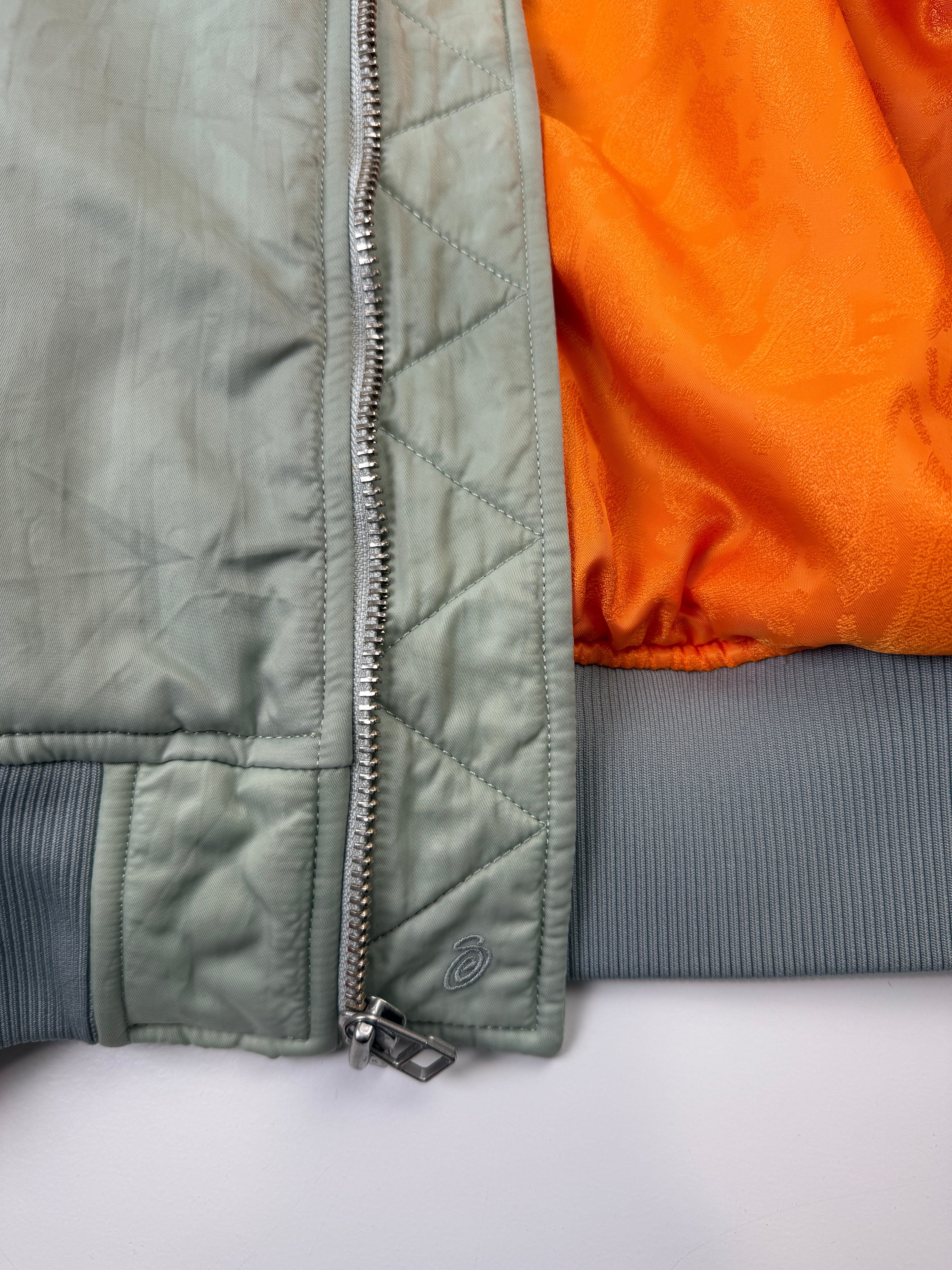 Stussy Dyed Nylon Bomber Jacket Stone (USED)