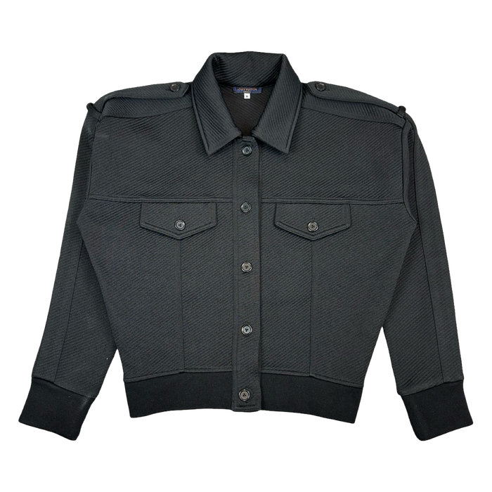Women's Louis Vuitton Uniform Cropped Bomber Jacket Black | Vitnage Clothing Store Canada