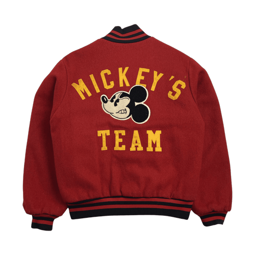 (M) Vintage Mickey & Co. Varisty Jacket Red | Vintage Clothing Store Canada