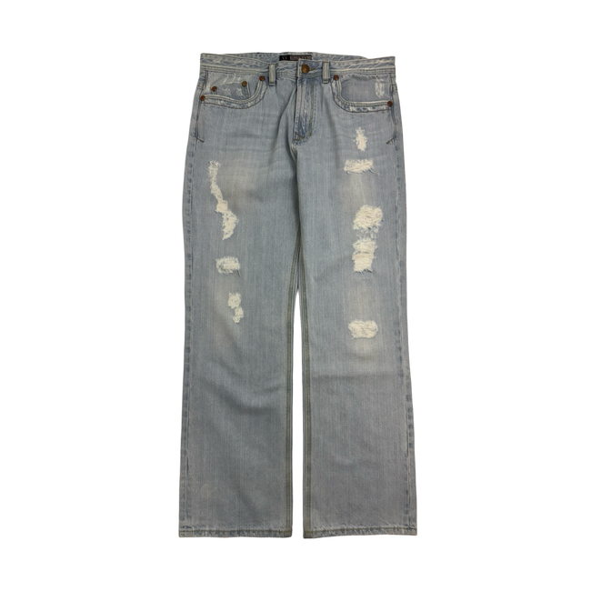 Vintage Y2k Xray Denim Pants Light Washed