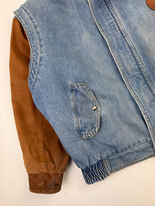 Vintage Club Elegant Fleece Lined Denim Jacket | Vitnage Clothing Store Canada