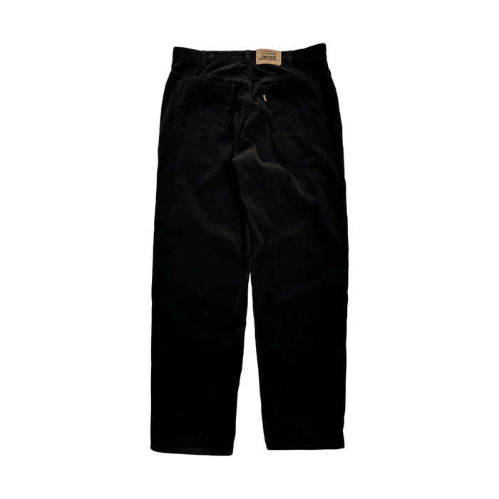 (35) Vintage 655 Levis Silver Tab Corduroy Pants Black | Vitnage Clothing Store Canada