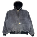 Vintage Carhartt Active Hooded Jacket Faded Black