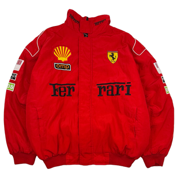 Vintage Ferrari Racing Jacket Red