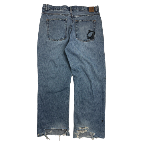 Blind Distressed Paint Splatter Denim Pants | Vintage Clothing Store Canada