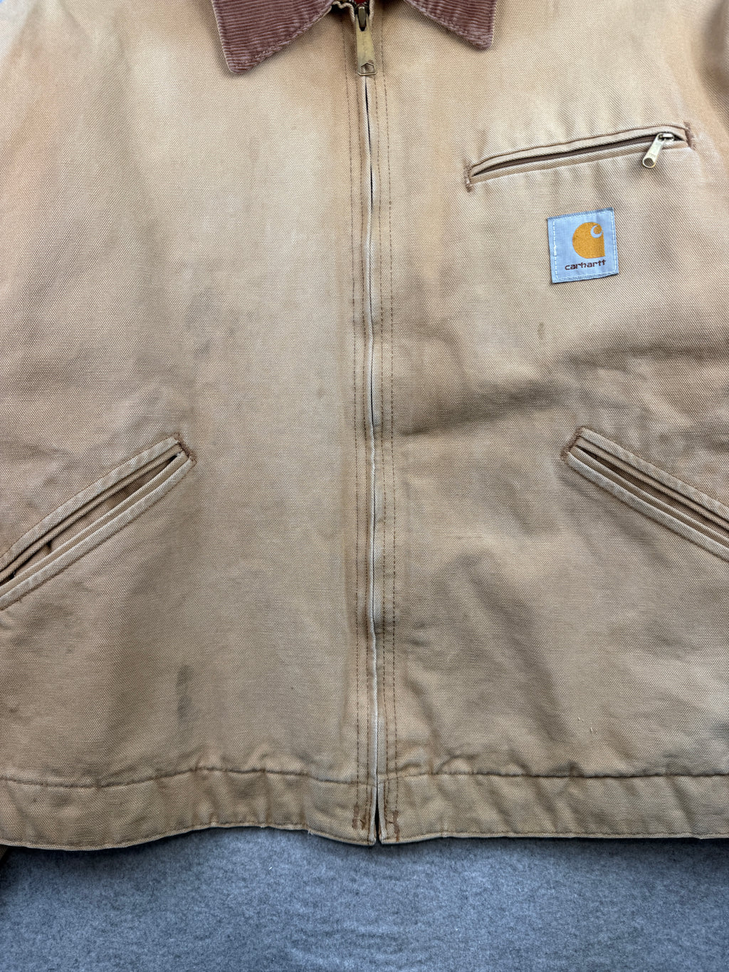 Vintage Carhartt Detroit Insulated Jacket Beige