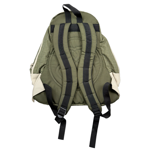Vintage Stussy Grid Stitch Backpack Olive | Vintage Clothing Store Canada