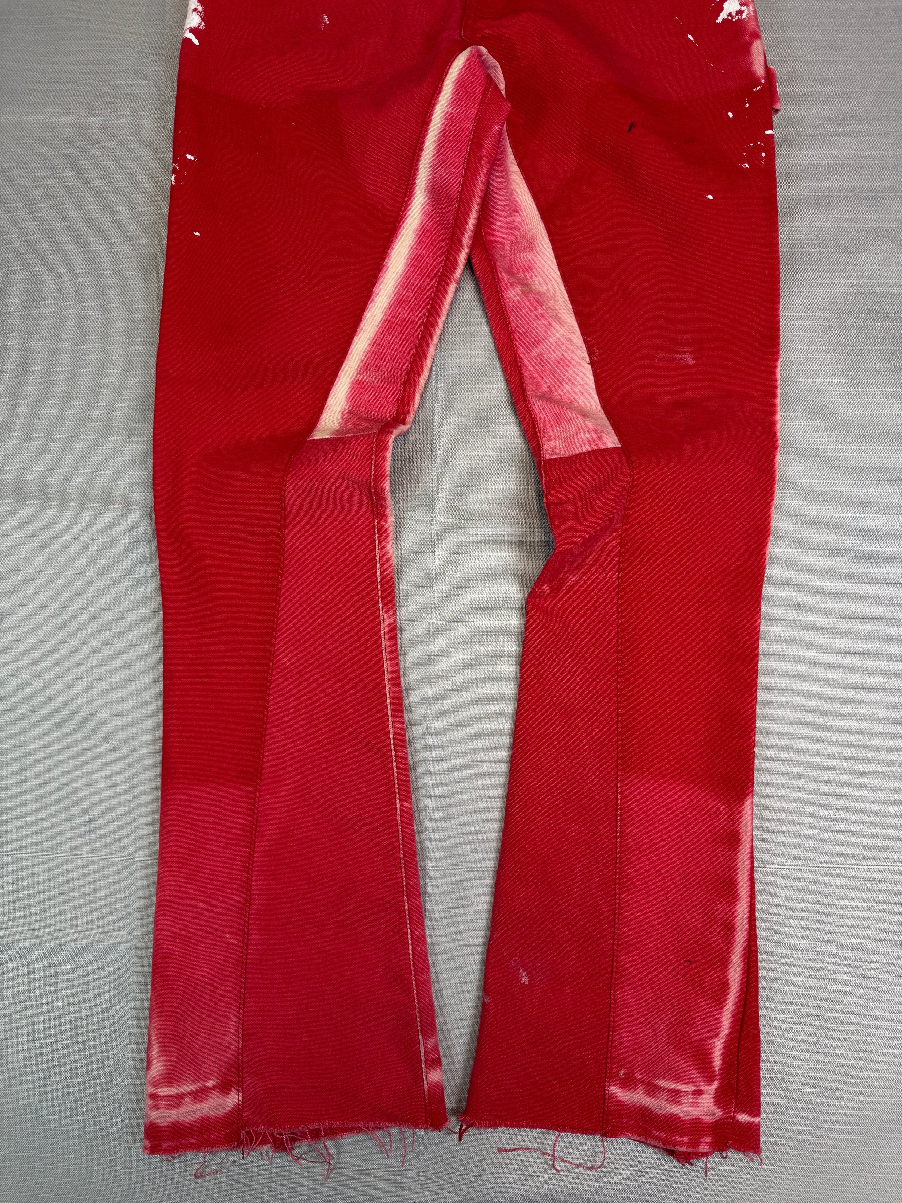 Gallery Dept LA Flare Carpenter Pants Red (USED)