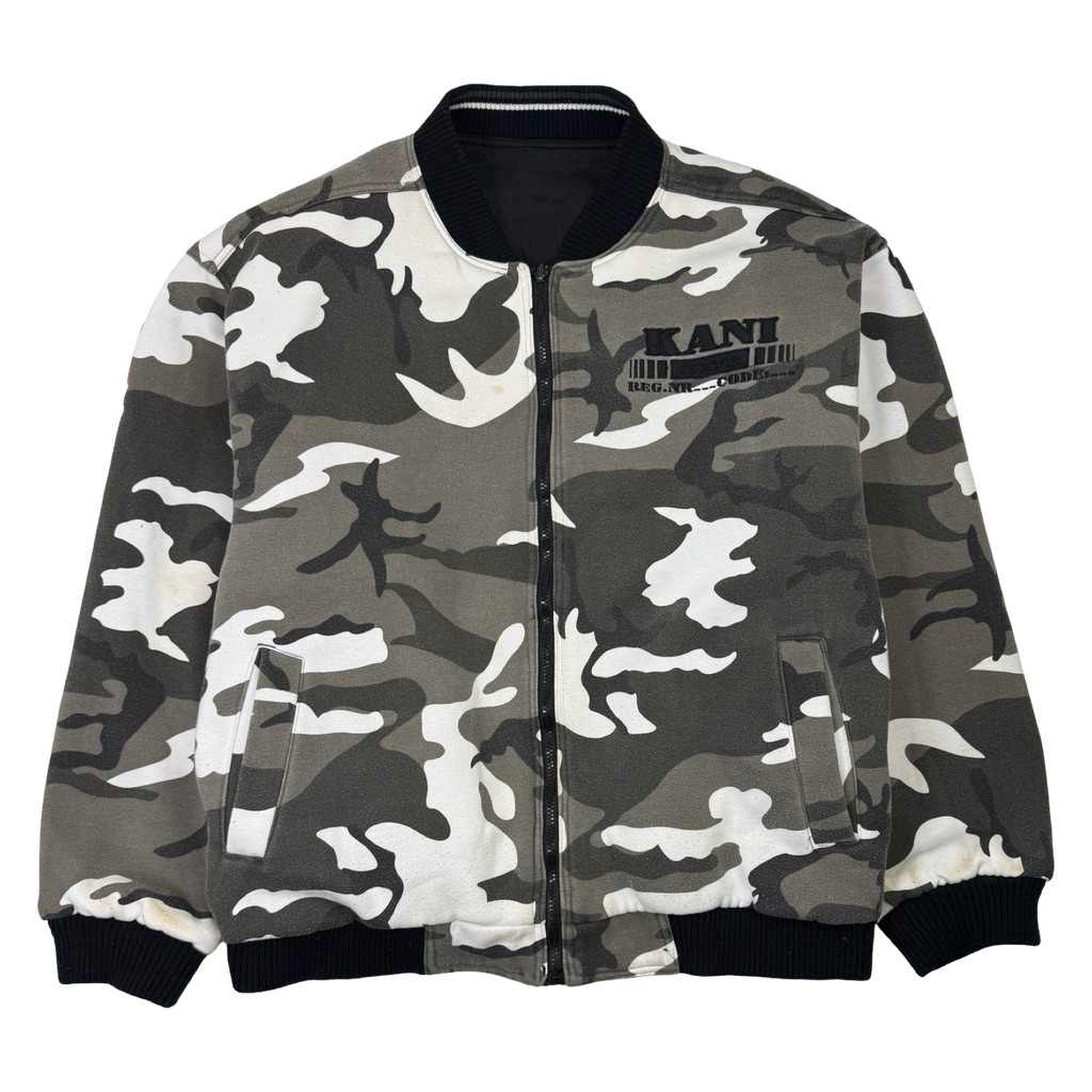 Vintage Karl Kani Reversible Camo Bomber Jacket