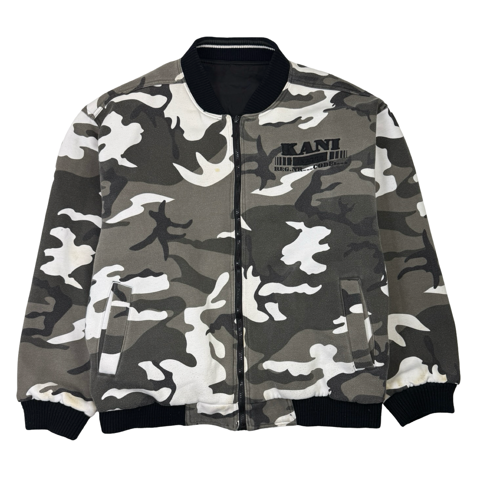 Vintage Karl Kani Reversible Camo Bomber Jacket