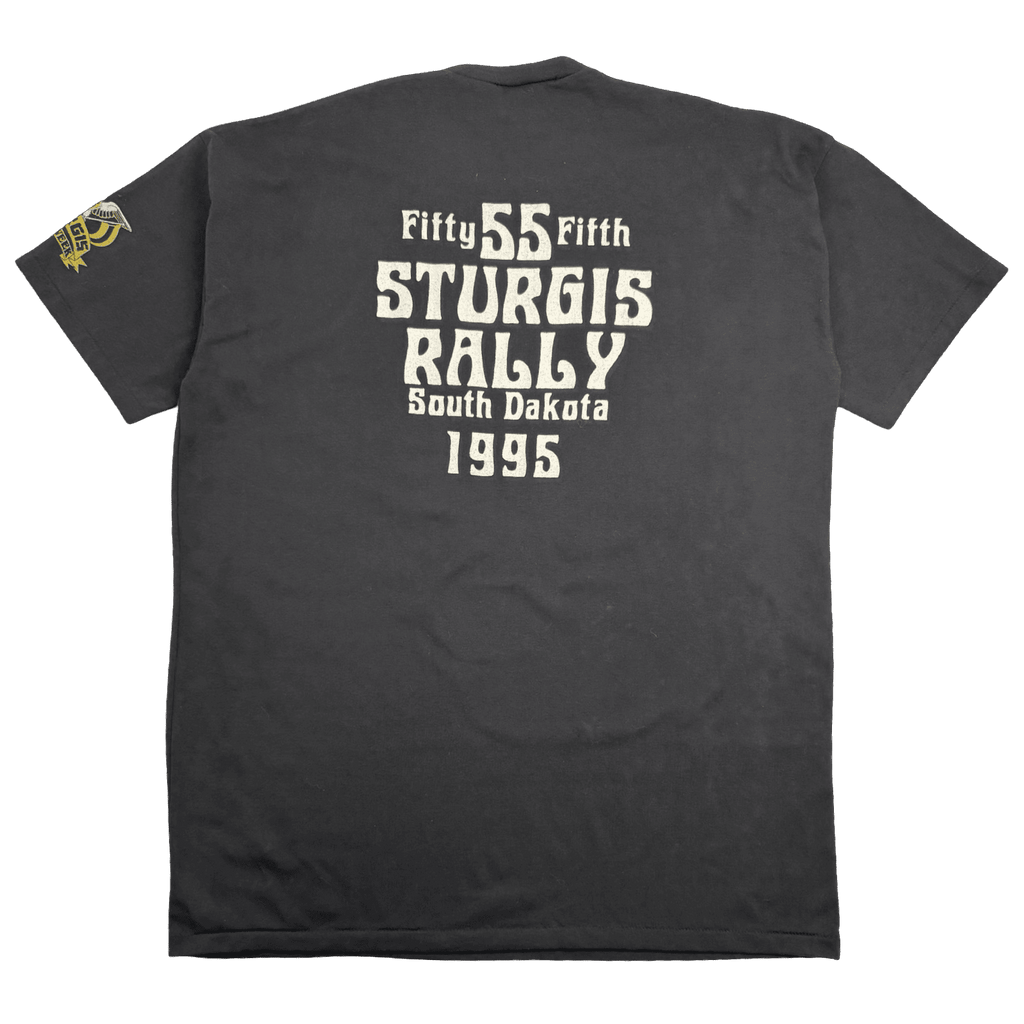 Vintage 1995 Harley Davidson Sturgis Black Hills Tee Black