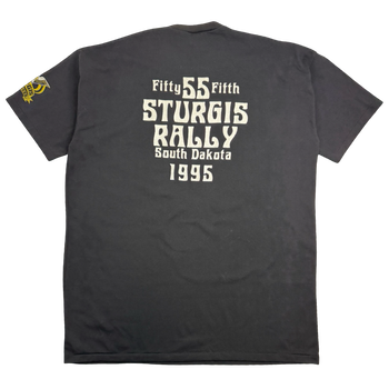Vintage 1995 Harley Davidson Sturgis Black Hills Tee Black