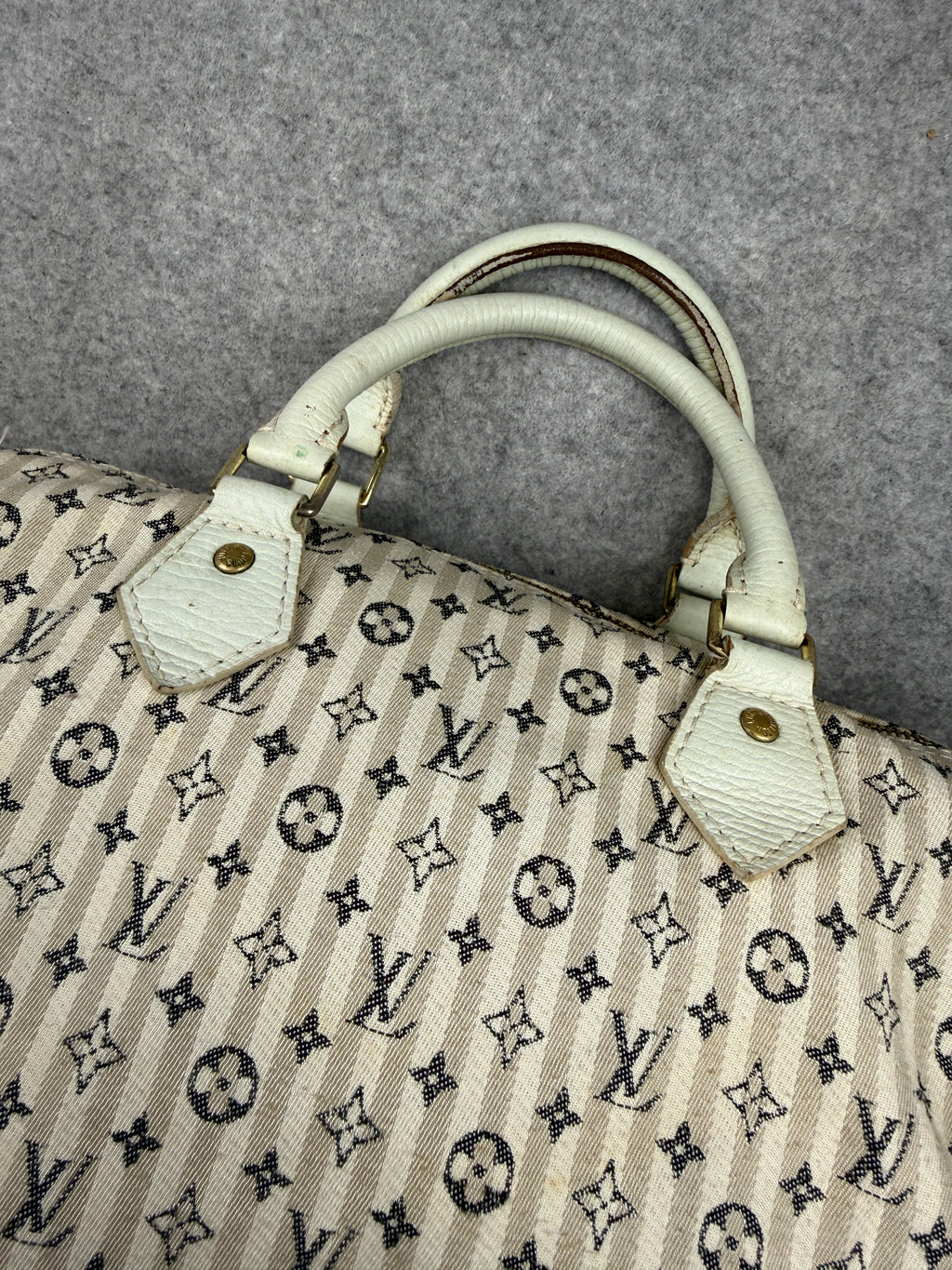 Louis Vuitton Mini Lin Speedy 30 Bag