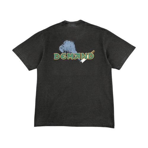 Demand Camel Garment Dyed Tee Dark Grey | Vintage Clothing Store Canada