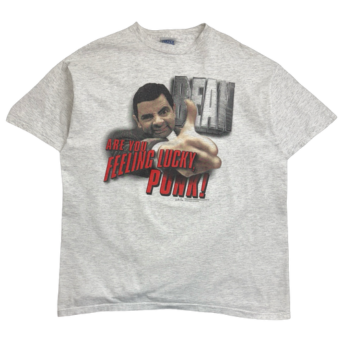 Vintage 1990s Mr. Bean Punk Promo Tee Light Grey | Vintage Clothing Store Canada