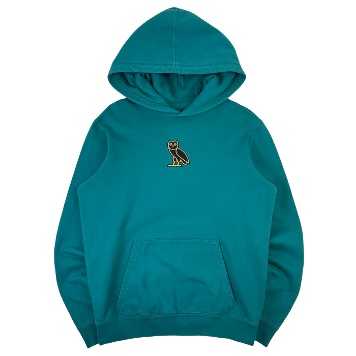 OVO OG Owl Hoodie Teal (USED) | Vitnage Clothing Store Canada