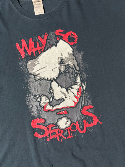 Y2K Joker Face “why so serious?” Tee Black | Vitnage Clothing Store Canada