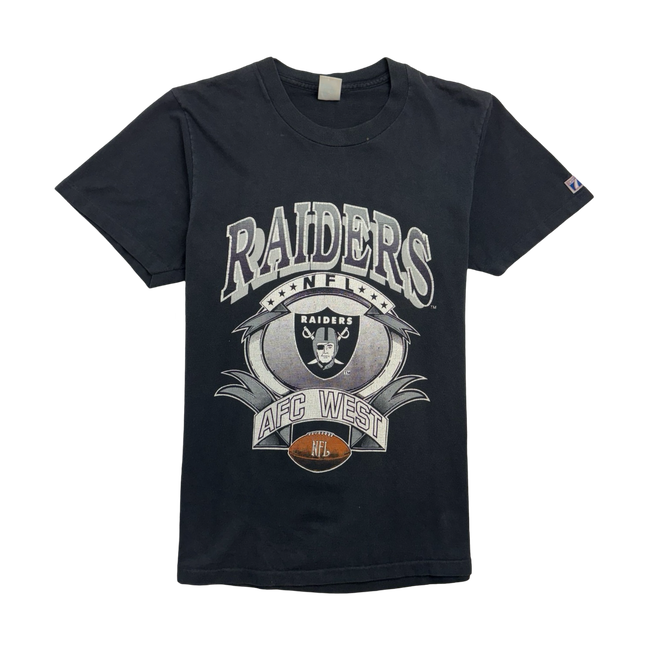 (S) Vintage 90s Los Angeles Raiders Tee Black